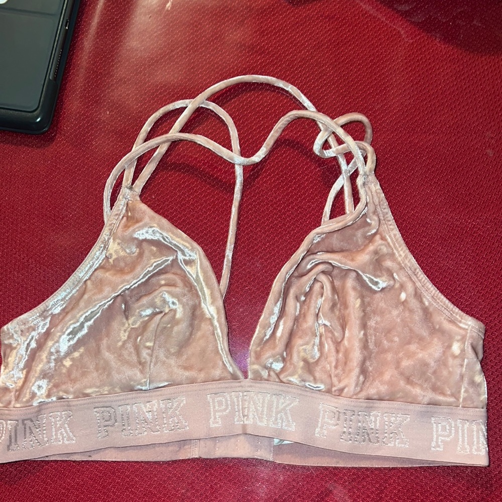 PINK Velvet Bra